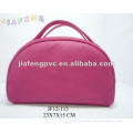 Double Handle Elegant Lady PU Beauty Bag in Roseo Color
